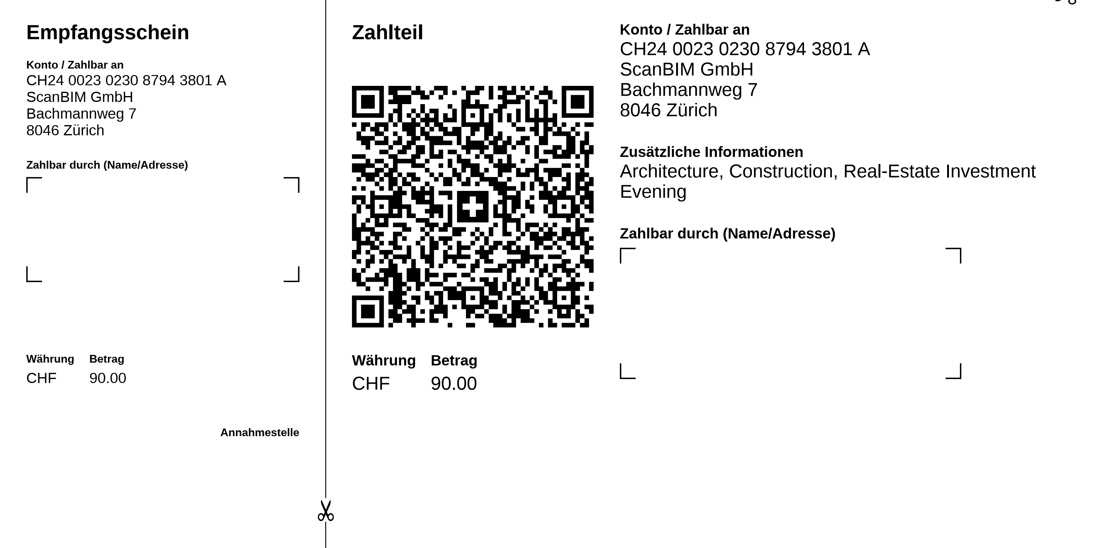 Open to pay using mobile banking or QR invoice